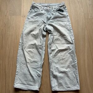 Levi's Wide Leg Jeans Size 26 Light Wash High Rise Denim Casual Relaxed‎ Fit